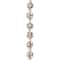 Rhodium with Clear Rhinestone Studded Round Beads, 6mm by Bead Landing™
